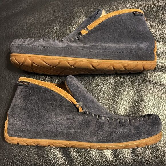 L.L. BEAN Sheepskin Shearling Wicked Good Slippers, Boot Moc - Picture 7 of 11